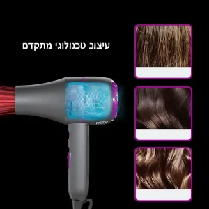 ProAir Ionic™ – מייבש שיער מקצועי ועוצמתי: ייבוש בחצי מהזמן ללא "שוונצים" (Anti-Frizz) תמונה 4