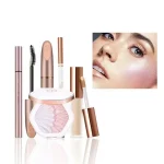 מארז איפור מקצועי מלא – פלטת צלליות, מסקרה ושפתונים (ערכת הכל-כלול) 1