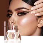 מארז איפור מקצועי מלא – פלטת צלליות, מסקרה ושפתונים (ערכת הכל-כלול) 2