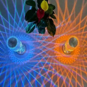 מנורת לילה מעוצבת לחדר שינה – תאורת אווירה LED חמה ומרגיעה תמונה 4