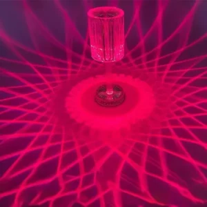מנורת לילה מעוצבת לחדר שינה – תאורת אווירה LED חמה ומרגיעה תמונה 3