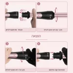 סט עיצוב שיער 6 ב-1 | מסלסל ומחליק עם ראשים מתחלפים (Multistyler 3
