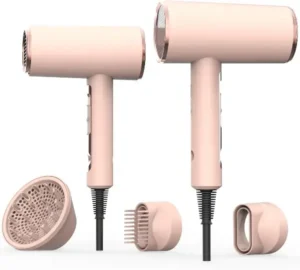 מייבש שיער מקצועי ועוצמתי (2200W) – פן לייבוש מהיר ועיצוב השיער (כולל פיות) תמונה 3