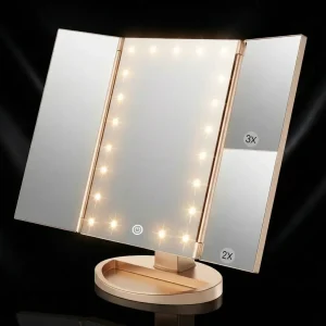 מראת איפור עם תאורה 21 נורות LED - 21