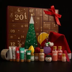 מארז מתנה לוח שנה (Advent Calendar) – סט הפתעות טיפוח ואיפור יוקרתי לאישה תמונה 3