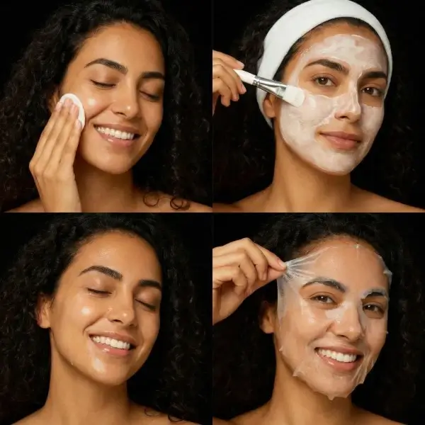 איך להשתמש במסכת לילה לעור זוהר של DonnaAlxia – מדריך מודגם