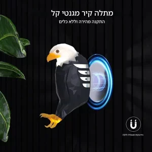 מנורת קיר LED דקורטיבית בעיצוב נשר – תאורת אווירה מודרנית לסלון ולחדר תמונה 4