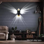מנורת קיר LED דקורטיבית בעיצוב נשר – תאורת אווירה מודרנית לסלון ולחדר 3