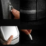 מראת איפור LED מתקפלת לנסיעות – תאורה חכמה ומגדלת (קומפקטית וניידת) 4