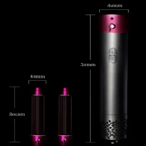 מסלסל שיער חשמלי 5 ב-1 (Multistyler) – סט ראשים מתחלפים לתלתלים, גלים ועיצוב תמונה 2
