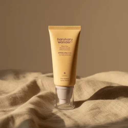 מסנן קרינה haruharu אורז שחור SPF50+ — באריזת Airless