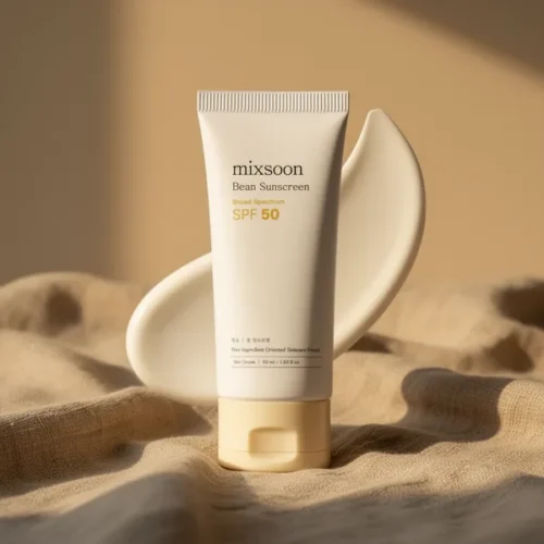 מסנן קרינה mixsoon סויה SPF 50 — מרקם אוורירי שלא מתגלגל