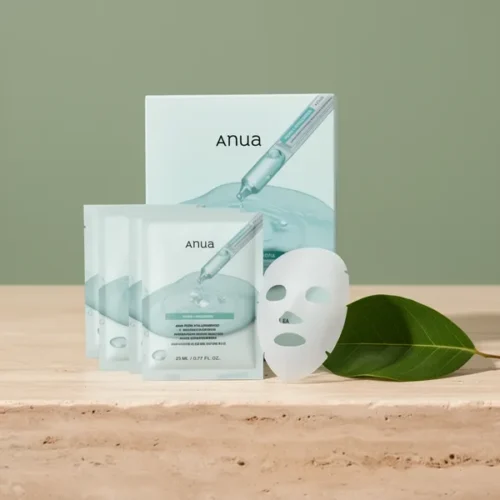 מסכות הידרוג'ל Anua PDRN — 10 יחידות עם 8 סוגי היאלורונית