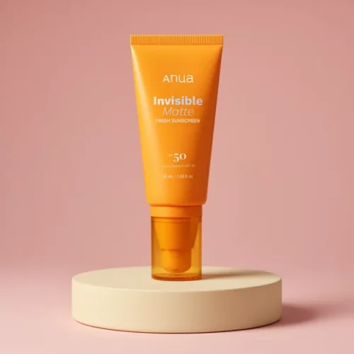 מסנן קרינה Anua שקוף SPF50 — ג'ל מט שמשמש גם כפריימר