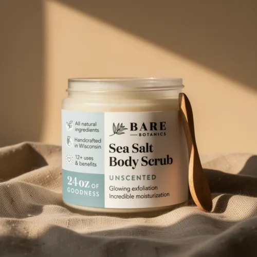 פילינג גוף Bare Botanics — חמאת שיאה