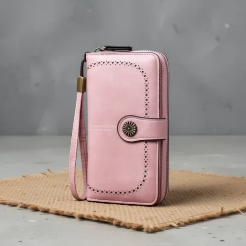 תיק יד עם רצועה Wristlet Wallets — עור