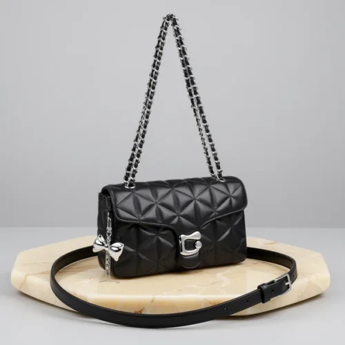 תיק צד Travistar Quilted — בד