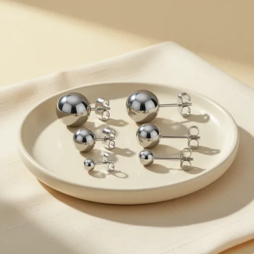 עגילים — כסף סטרלינג 925 · היפואלרגני לפי היצרן