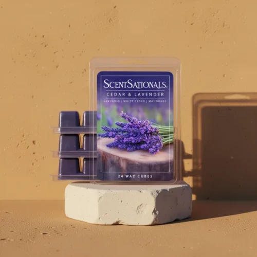 שעוות ריח ScentSationals — ניחוח ארז ולבנדר