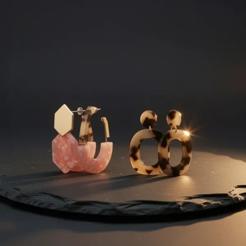 עגילים — קש · אקריל