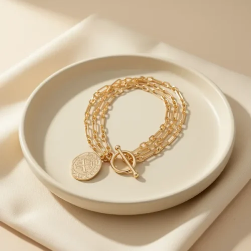 צמיד PEARLADA — ציפוי זהב 18K