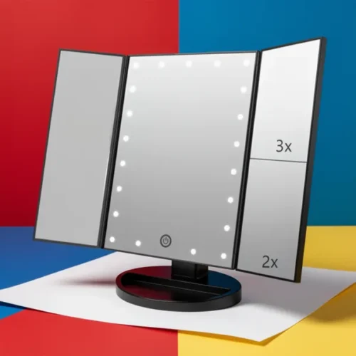מראת איפור Infitrans Trifold — טעינת USB
