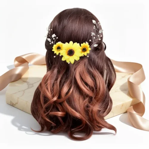 סרט ראש Gorais Sunflower Bride — פנינים