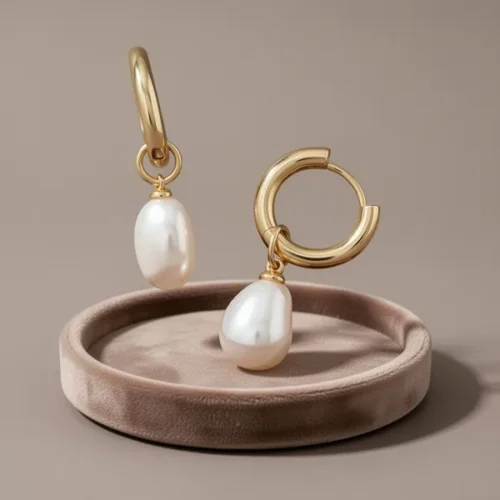 עגילי האגי Kendra Scott Willa — פנינים
