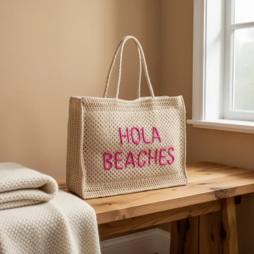 תיק ים Hello Beaches — קש