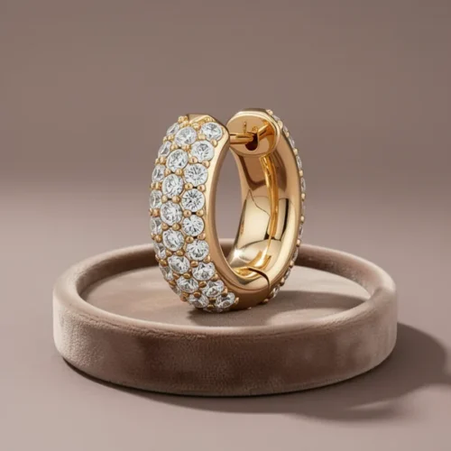 עגילי האגי Kendra Scott Mikki — פליז