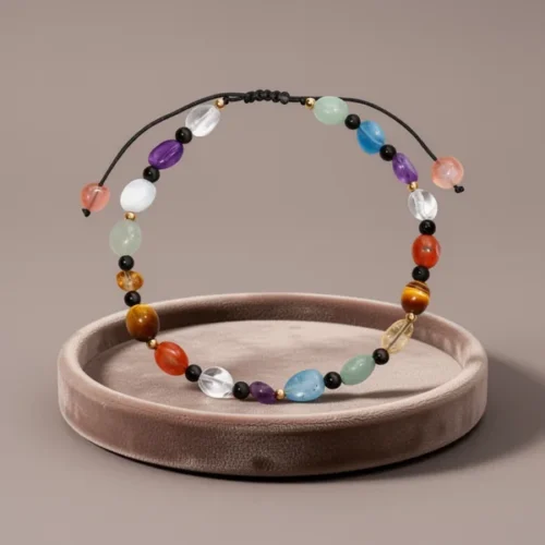 צמיד רגל Chakra Crystals — נחושת