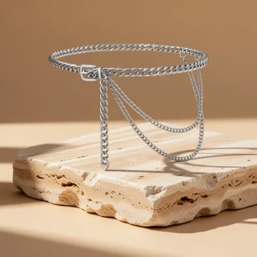 חגורת שרשרת WHIPPY — סגסוגת מתכת · מתכוונן