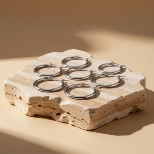 עגילי חישוק — טיטניום · קטן