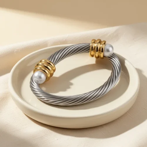טבעות Twisted Cable Wire — פלדת אל-חלד