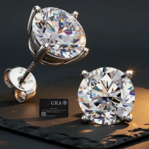 עגילים GEMQUEEN — כסף סטרלינג 925