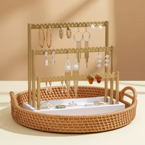 מעמד לעגילים SANY — עץ