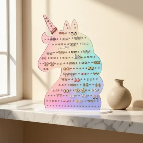 מעמד לעגילים NiHome Unicorn — אקריל