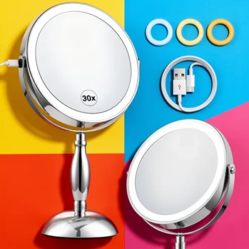 מראת איפור Magnifying Mirror Chrome