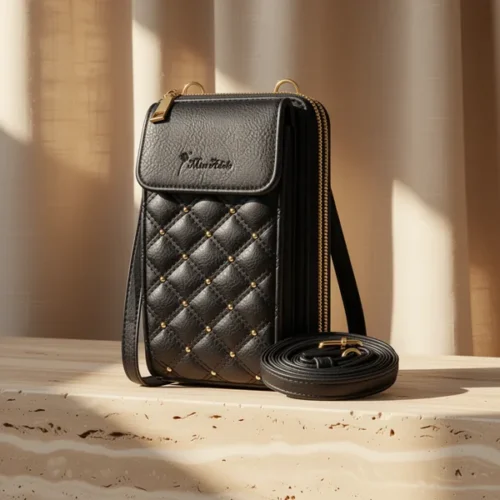 תיק לטלפון Miss Adola Zipper — דמוי עור