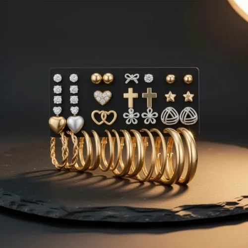 עגילים צמודים — פנינים · זירקון